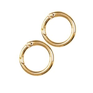 Argola Mosquetão 30mm, Dourado (01 PAR)