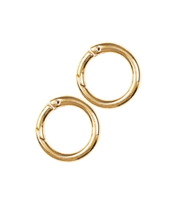 Argola Mosquetão 30mm, Dourado (01 PAR)
