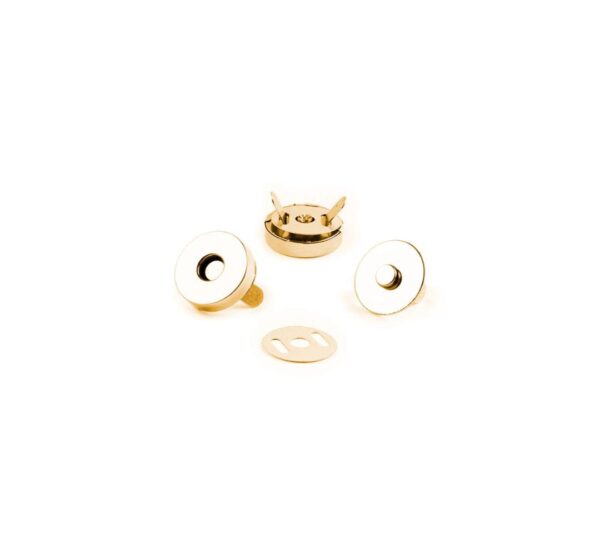 Botão Imantado comum, 14mm, Dourado