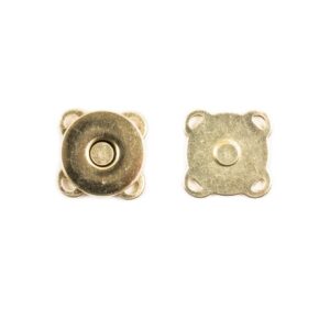 Botão Imantado costurável, 14mm, Dourado