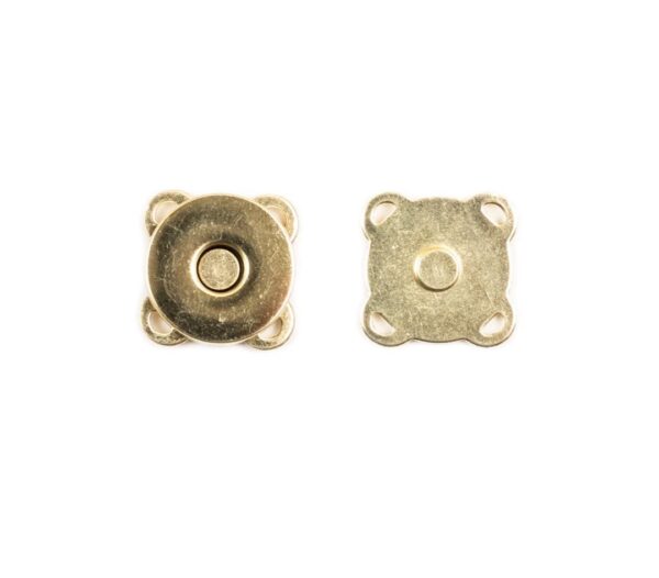 Botão Imantado costurável, 14mm, Dourado