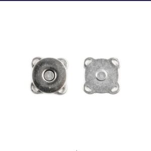 Botão Imantado costurável, 18mm, Niquelado