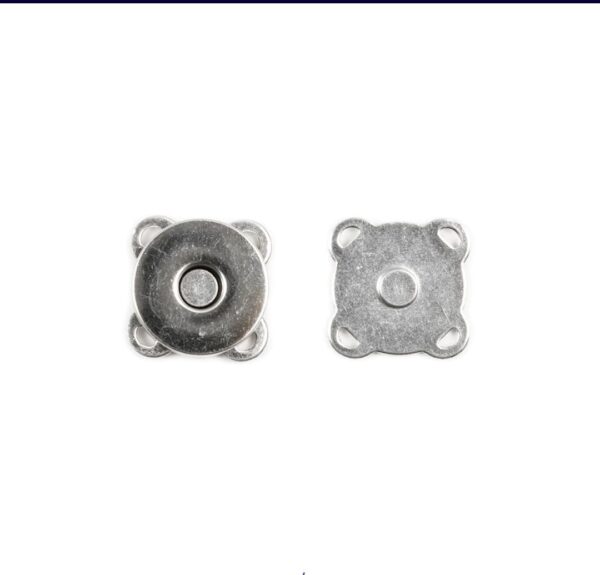 Botão Imantado costurável, 18mm, Niquelado